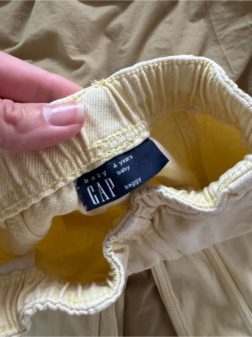 GAP Kids yellow Wide-Leg Pull-On Joggers